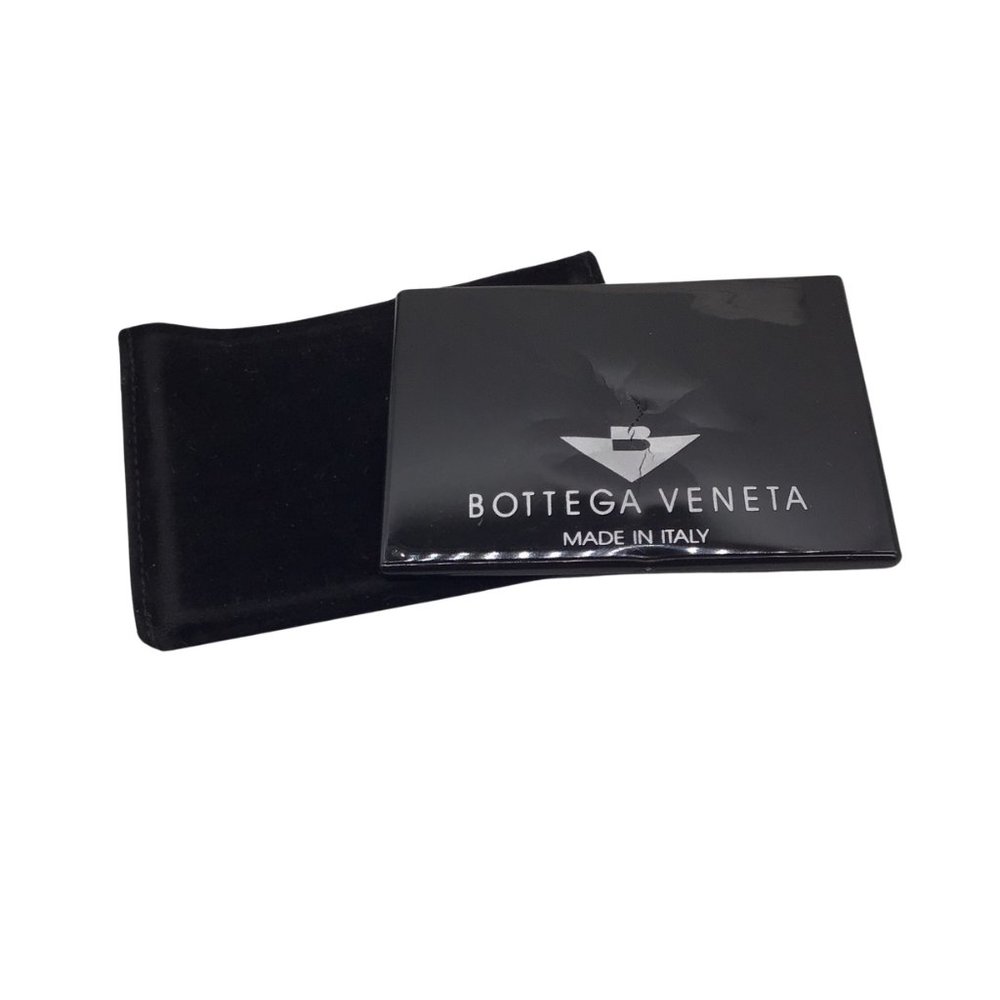 BOTTEGA VENETA VINTAGE BLACK SHELL DETAIL SILK HANDBAG - Picture 12 of 12